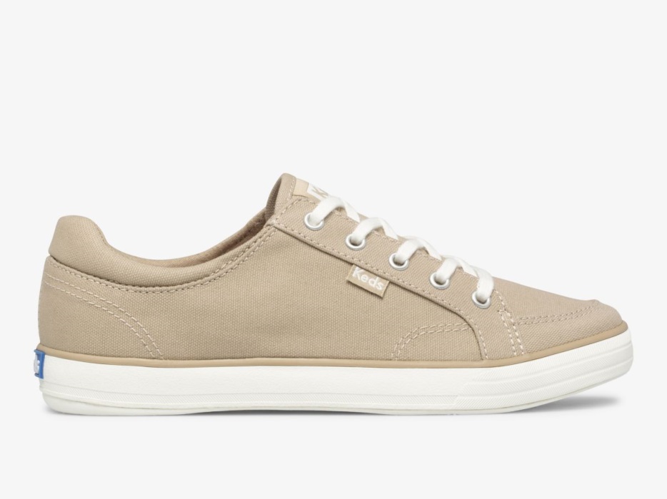 damescentrum_ii_canvas_keds_tan.jpg Damescentrum Ii Canvas Keds Tan - Afbeelding 1