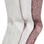 Dames 3 Pk Crew Boot Sokken Mauve Asst Keds