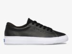 Dames Alley Leer Keds Zwart