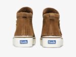 Dames Cooper Zip Fringe Suède Bruin Keds - Afbeelding 2