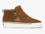 Dames Cooper Zip Fringe Suède Bruin Keds