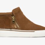 Dames Cooper Zip Fringe Suède Bruin Keds