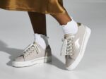 Dames Crew Kick Alto Soft Twill Tan Keds - Afbeelding 2