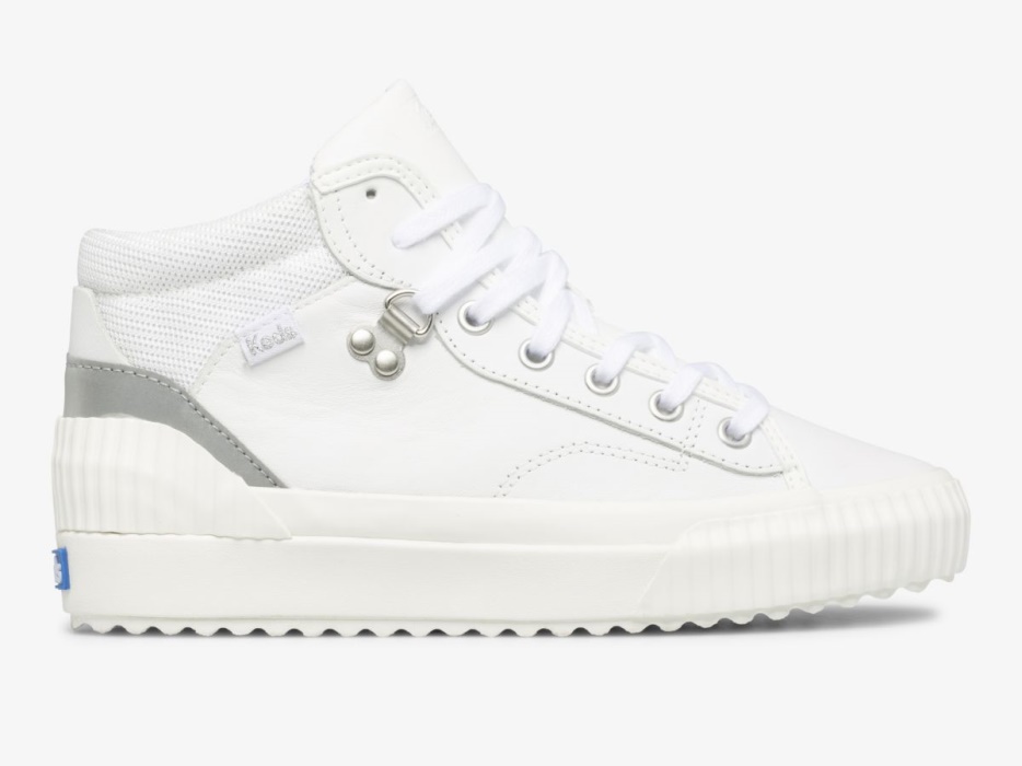 dames_demi_trx_half_leer_wit_zilver_keds.jpg Dames Demi Trx Half Leer Wit Zilver Keds - Afbeelding 1