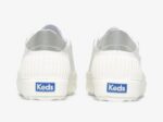 Dames Demi Trx Leer Keds Wit Zilver - Afbeelding 2