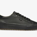 Dames Demi Trx Leren Keds Zwart