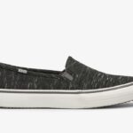 Dames Dubbeldekker Gespikkelde Jersey Houtskool Keds