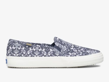 Dames Dubbeldekker Mozaïek Canvas Keds Blauw