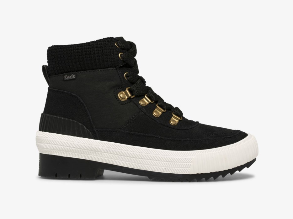 dames_fielder_boot_suede_nylon_fluweel_thinsulatetrade_keds_zwart.jpg Dames Fielder Boot Suede Nylon Fluweel Thinsulatetrade Keds Zwart - Afbeelding 1