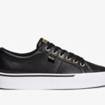 Dames Jump Kick Duo Leer Zwart Keds