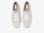 Dames Jump Kick Duo Metallic Suède Keds Zilver - Afbeelding 3