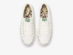 Dames Jump Kick Luipaard Pop Canvas Keds Cream - Afbeelding 3