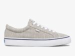 Dames Jump Kick Stripey Knit Grijs Keds