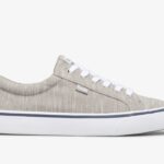 Dames Jump Kick Stripey Knit Grijs Keds