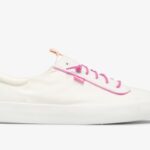 Dames Kickback Canvas Pop Wasbare Witte Keds