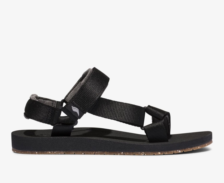dames_trio_eco_sandaal_met_tenceltrade_zwarte_keds.jpg Dames Trio Eco-sandaal Met Tenceltrade Zwarte Keds - Afbeelding 1