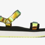 Dames Trio Platform Iriserende Multi Zwarte Keds