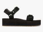 Dames Trio Platform Zwart Keds