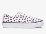 Dames Triple Kick Luipaard Canvas Keds Wit Multi