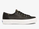 Dames Triple Kick Versterker Satijn Keds Zwart