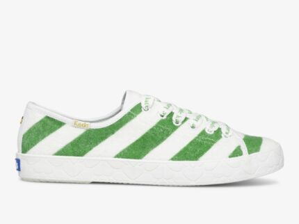 Dames X Kate Spade New York Kickstart Logo Foxing Wit Groen Keds