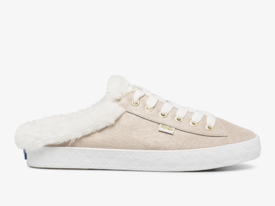 dames_x_kate_spade_new_york_kickstart_muilezel_bontkraag_glitter_suede_metallic_multi_keds.jpg Dames X Kate Spade New York Kickstart Muilezel Bontkraag Glitter Suède Metallic Multi Keds - Afbeelding 1