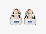 Dames X Kate Spade New York Triple Kick Oversized Dot Kalfshaar Keds Wit Roze - Afbeelding 2