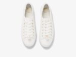 Dames X Ksny Triple Kick Bloemenoog Parels Wit Keds - Afbeelding 3