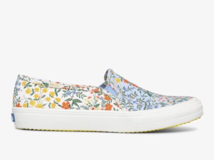 Dames X Rifle Paper Co. Dubbeldekker Wildhout Blauw Wit Keds