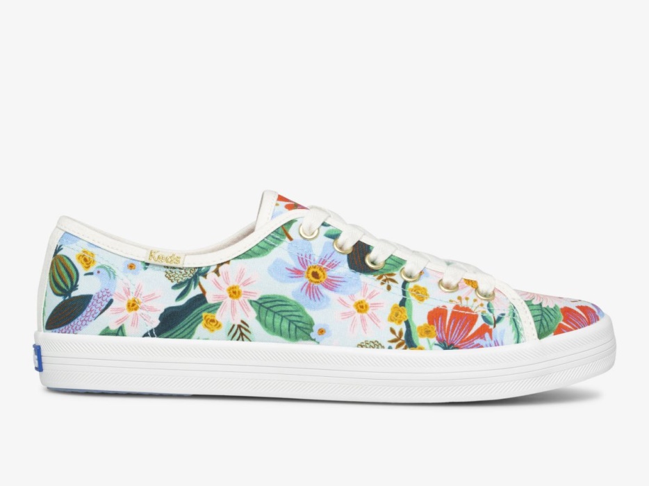 dames_x_rifle_paper_co_kickstart_duiventil_mint_keds.jpg Dames X Rifle Paper Co. Kickstart Duiventil Mint Keds - Afbeelding 1