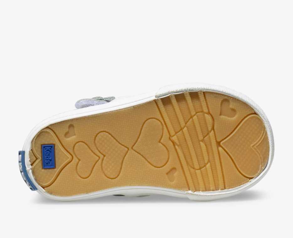 Daphne T-strap Leren Sneaker Voor Grote Kinderen Wit Keds - Afbeelding 4
