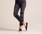 Dubbeldekker Canvas Dames Zwart Keds - Afbeelding 4