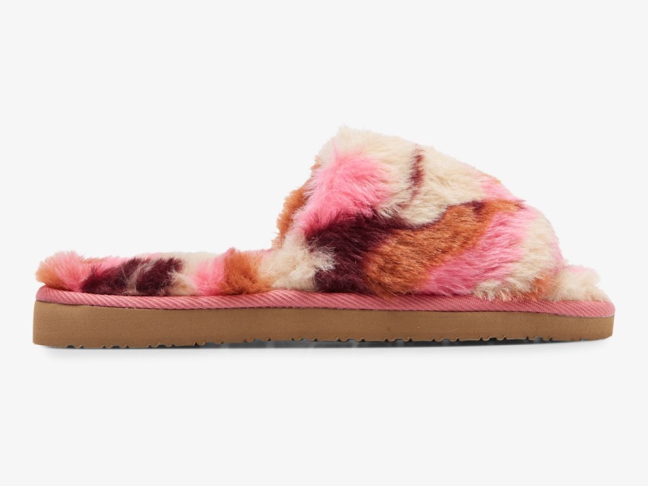 fuzzy_slipper_dames_keds_roze_camo.jpg Fuzzy Slipper Dames Keds Roze Camo - Afbeelding 1