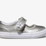 Grote Kinderen Ella Mary Jane Keds Zilver Metallic