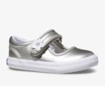 Grote Kinderen Ella Mary Jane Keds Zilver Metallic - Afbeelding 5