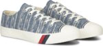 Heren Unisex Royal Lo Geweven Streep Keds Indigo - Afbeelding 2
