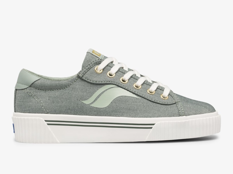 keds_dames_crew_kick_alto_soft_twill_olijf.jpg Keds Dames Crew Kick Alto Soft Twill Olijf - Afbeelding 1