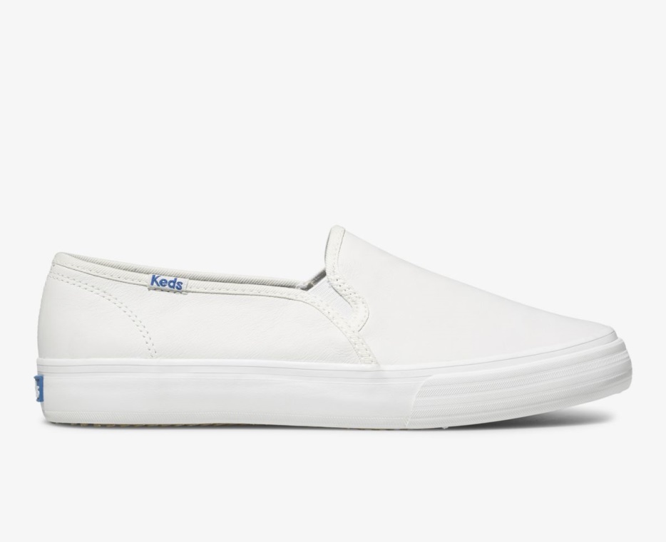 keds_dames_dubbeldekker_leer_wit.jpg Keds Dames Dubbeldekker Leer Wit - Afbeelding 1
