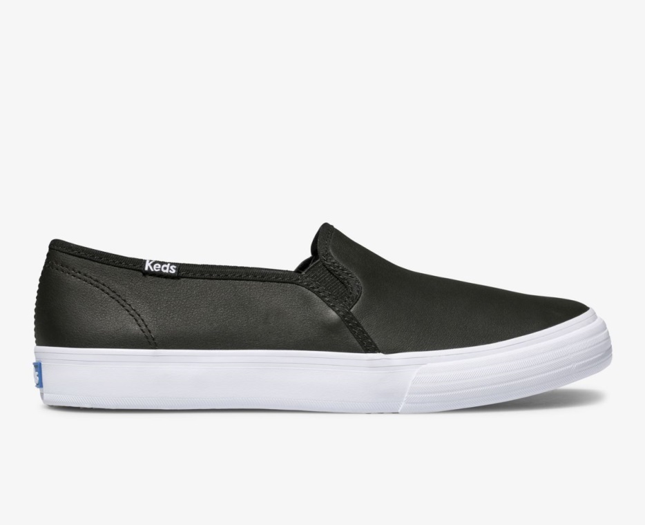 keds_dames_dubbeldekker_leer_zwart.jpg Keds Dames Dubbeldekker Leer Zwart - Afbeelding 1