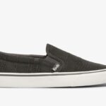 Keds Dames Jump Kick Slip Streep Chambray Houtskool