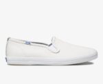 Keds Dames Kampioen Slip Op Leer Wit