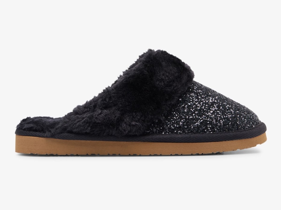 keds_dames_mule_pantoffel_glitter_zwart.jpg Keds Dames Mule Pantoffel Glitter Zwart - Afbeelding 1