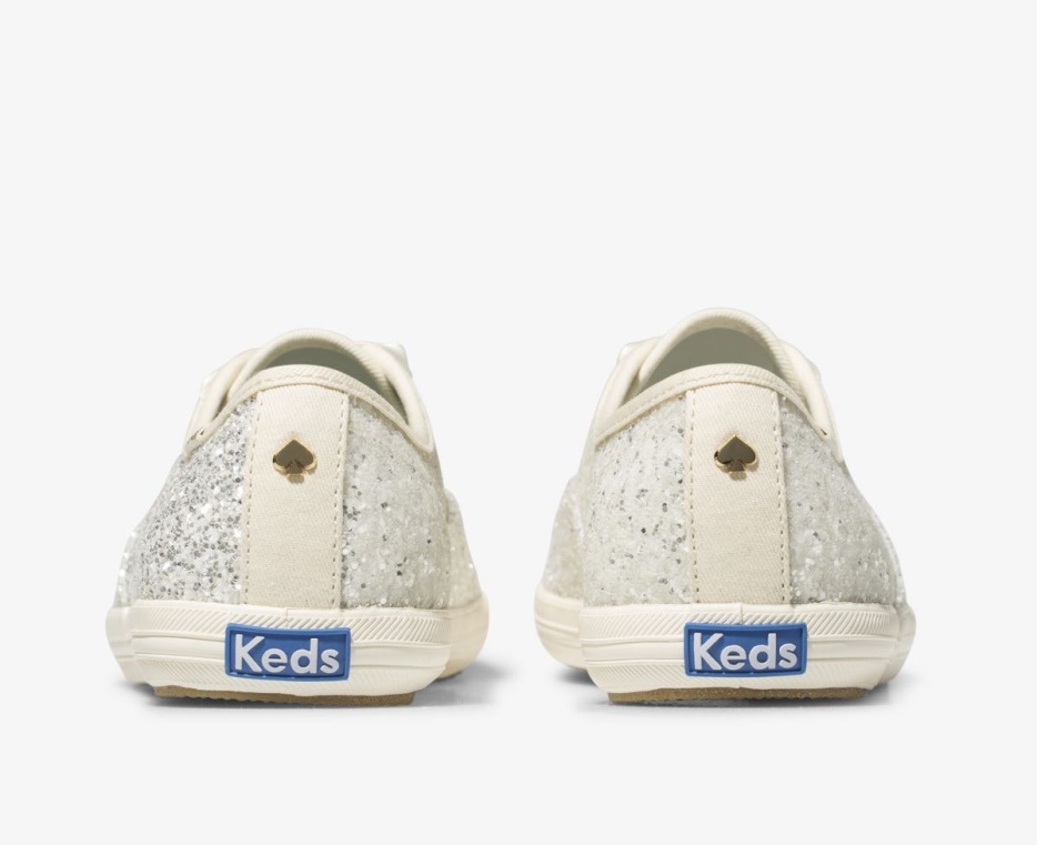 Keds Dames X Kate Spade New York Champion Glitter Cream Glitter - Afbeelding 3