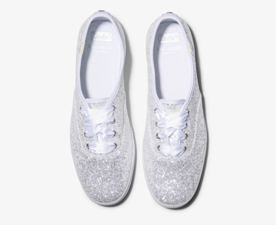 Keds Dames X Kate Spade New York Champion Glitter White - Afbeelding 3