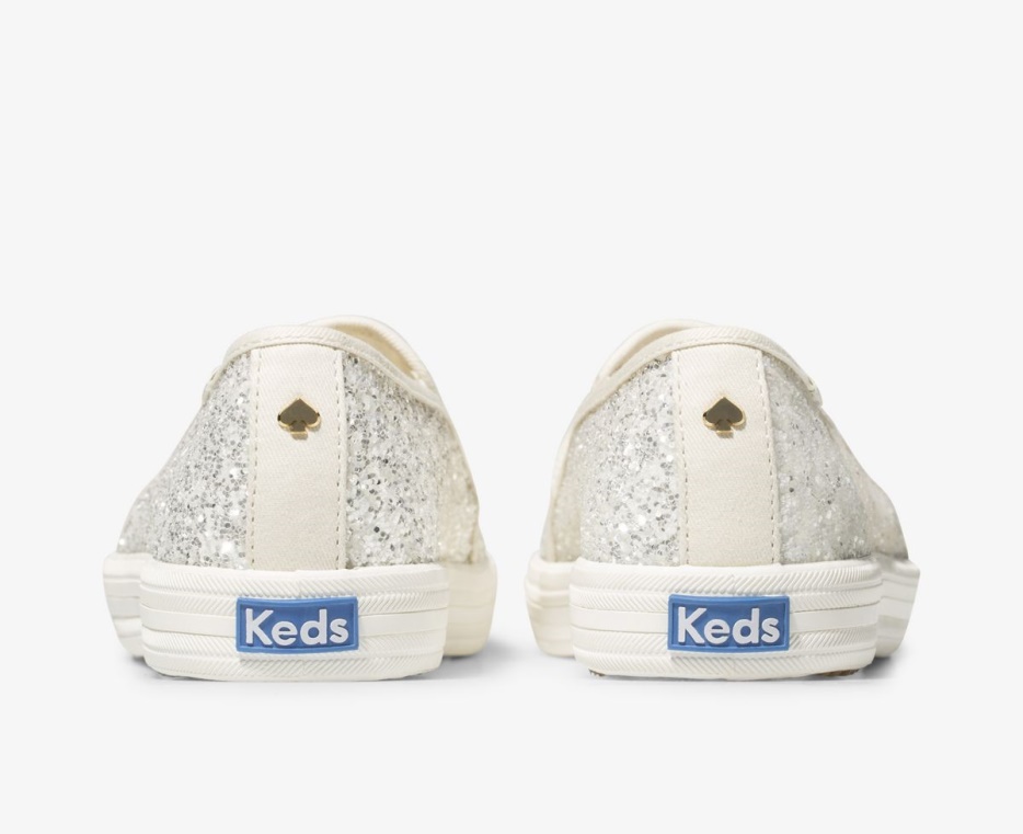 Keds Dames X Kate Spade New York Dubbeldekker Glitter Crème - Afbeelding 2