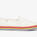 Keds Dames X Kate Spade New York Dubbeldekker Twill Sneeuwwit