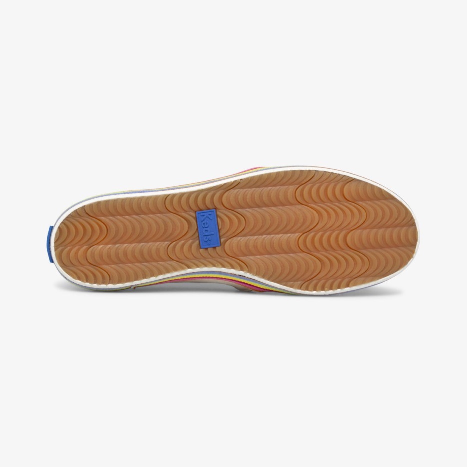 Keds Dames X Kate Spade New York Dubbeldekker Twill Sneeuwwit - Afbeelding 4