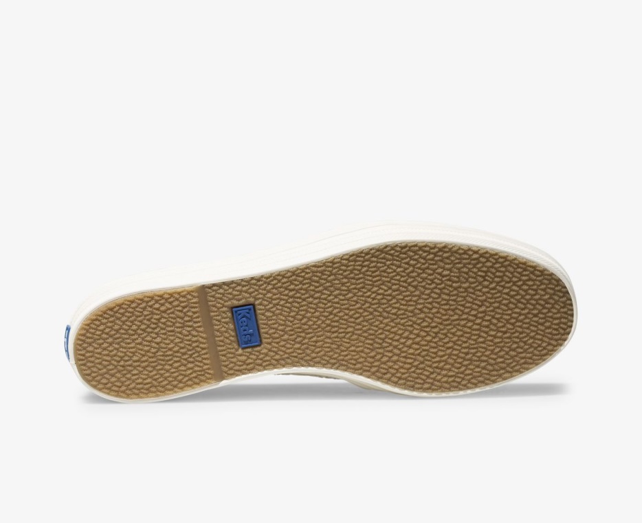 Keds Dames X Kate Spade New York Triple Decker Glitter Crème - Afbeelding 4