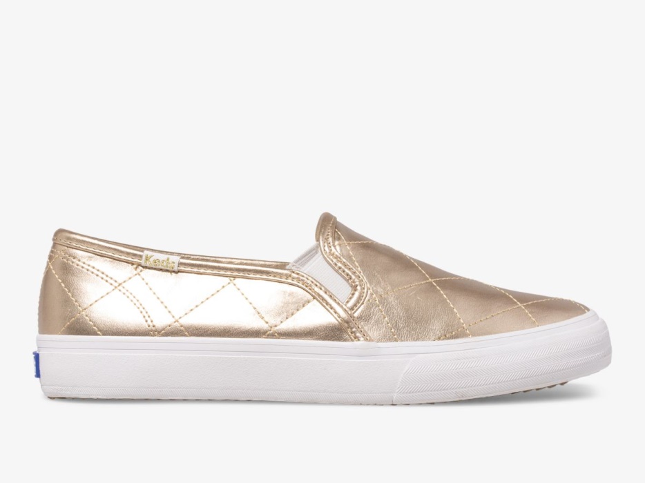 keds_dubbeldekker_dames_gewatteerd_metallic_goud.jpg Keds Dubbeldekker Dames Gewatteerd Metallic Goud - Afbeelding 1