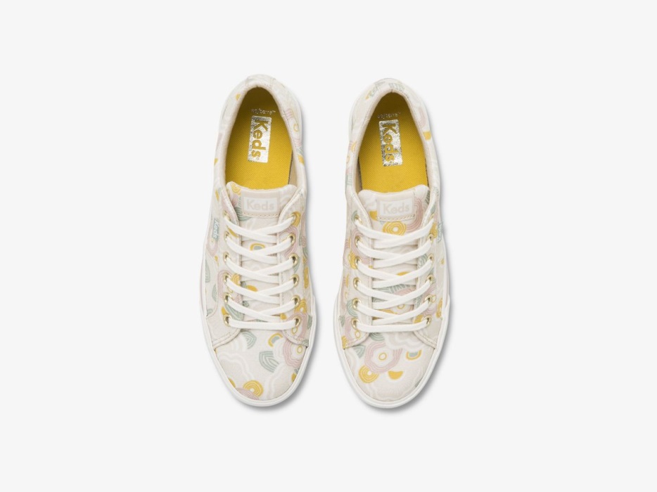 Keds Jump Kick Duo Voor Dames Feat. Biologisch Katoen Ripple Latte Multi - Afbeelding 3